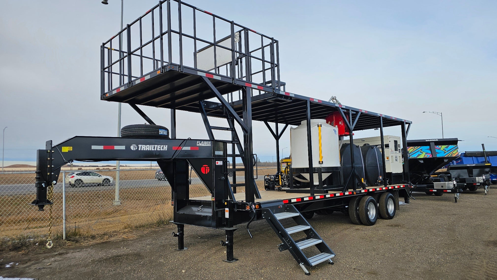 TrailTech Double Deck Drone Trailer - Full Load Out