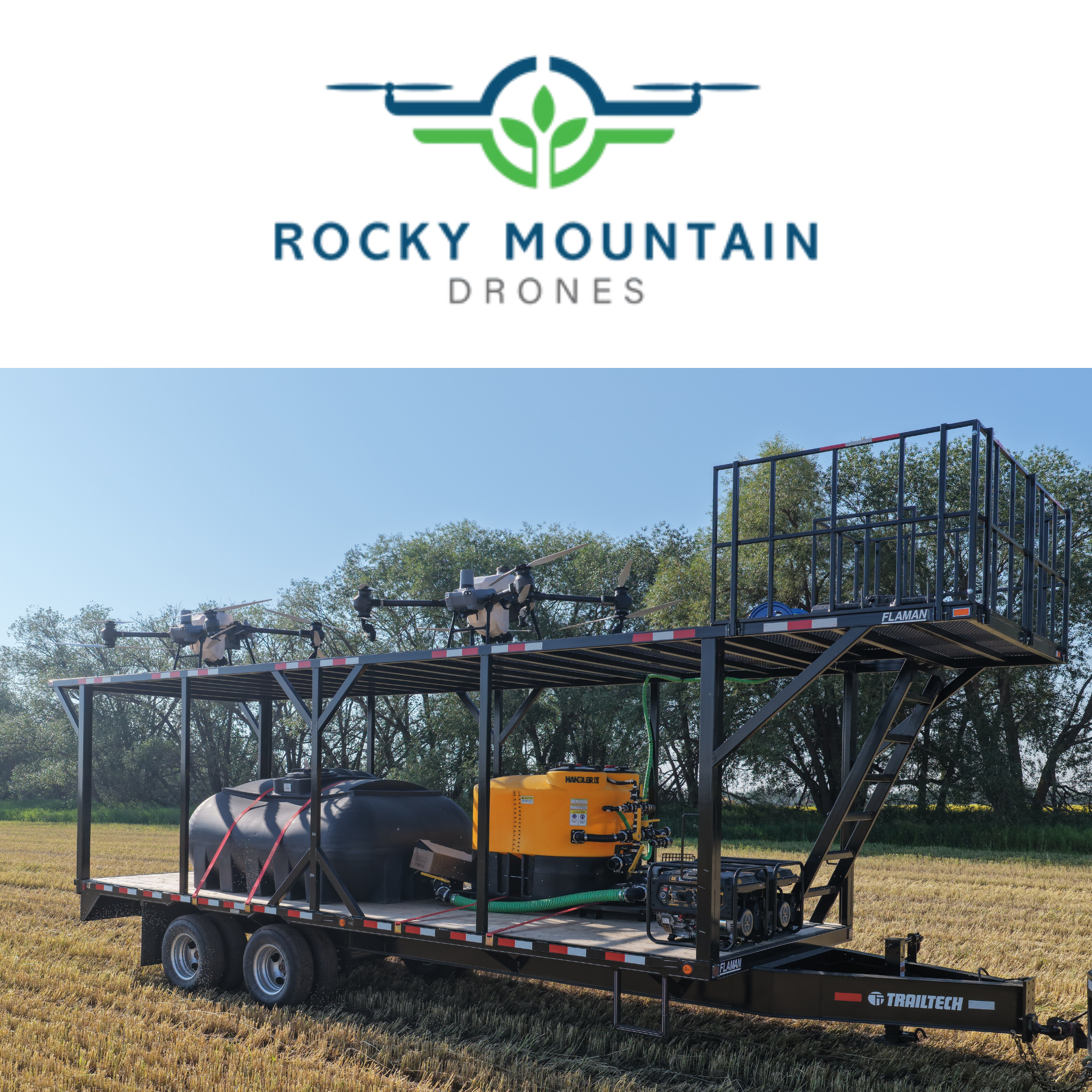 Trailtech Double Deck Drone Trailer - Tow Behind