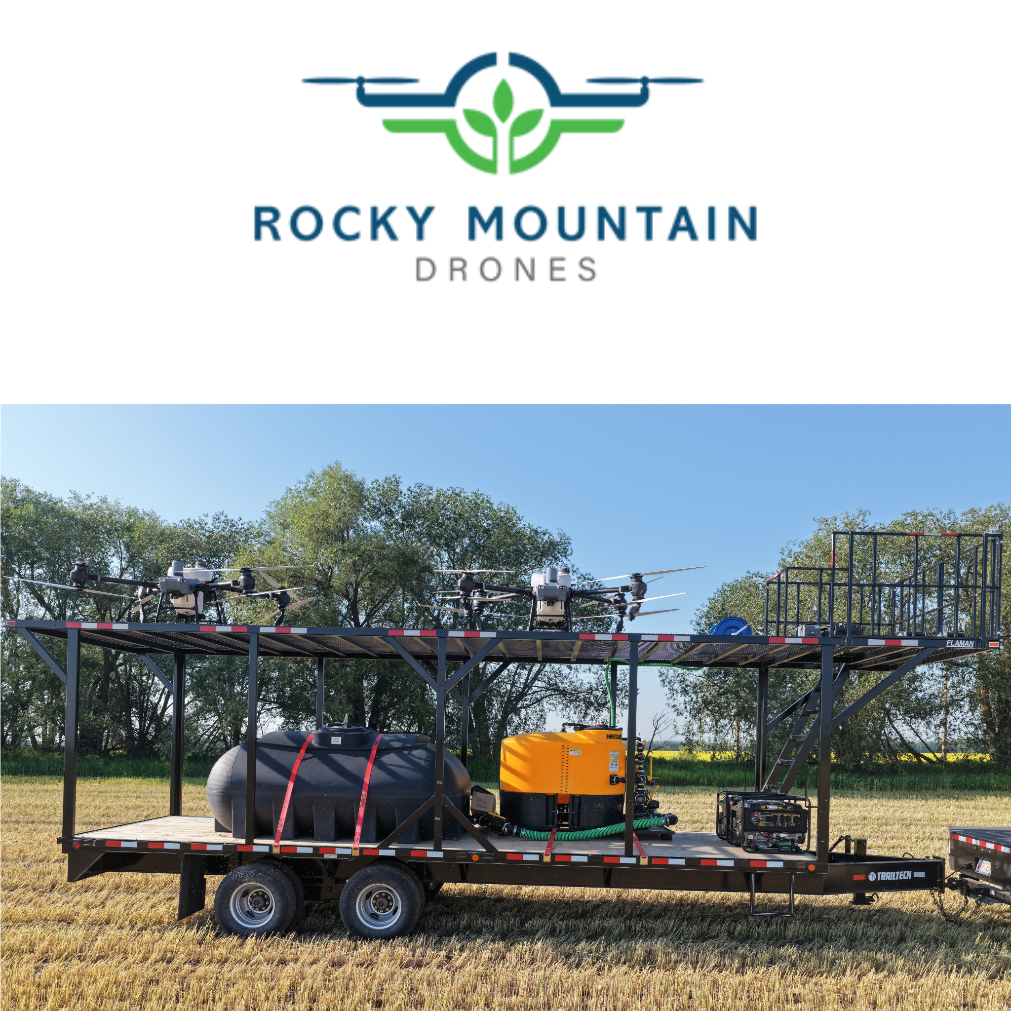 Trailtech Double Deck Drone Trailer - Tow Behind